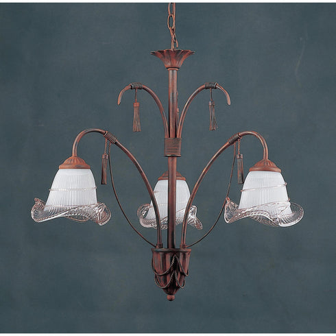Elk 3 LITE CHANDELIER in Brown Finish Model: 87200