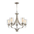 Elk 5 Light CHANDELIER in Brushed Nickel Finish Model: CN300522