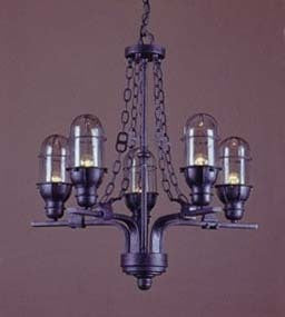 Elk 5 LITE CHANDELIER in Brown Finish Model: 81505