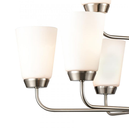 Elk 9 Light CHANDELIER in Brushed Nickel Finish Model: CN310922