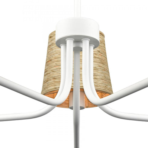 Elk Abaca 34'' Wide 5 Light Chandelier Textured Model: 32457/5