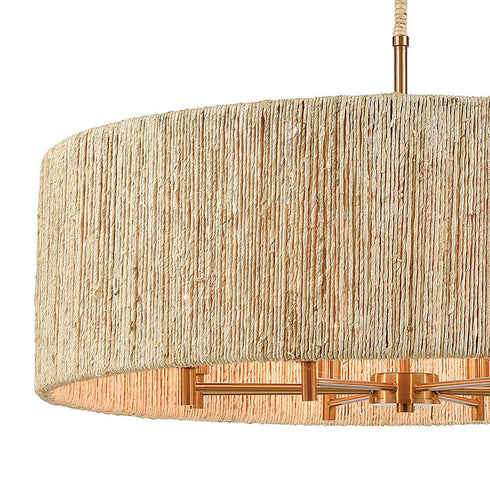 Elk Abaca CHANDELIER in Satin Brass Finish Model: 32413/8