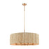 Elk Abaca CHANDELIER in Satin Brass Finish Model: 32413/8