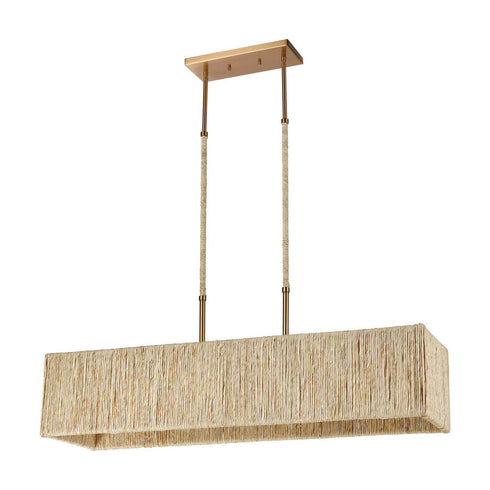 Elk Abaca ISLAND LIGHT in Satin Brass Finish Model: 32414/5