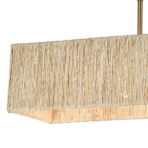 Elk Abaca ISLAND LIGHT in Satin Brass Finish Model: 32414/5