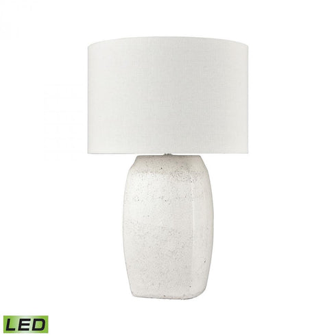 Elk Abbeystead 23 Inch High 1 Light Table Lamp in White Includes LED Bulb Model: H019-7255-LED