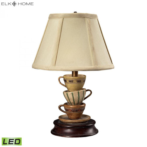 Elk Accent Lamp 12.8 Inch High 1 Light Table Lamp in Multicolor Includes LED Bulb Model: 93-10013-LED