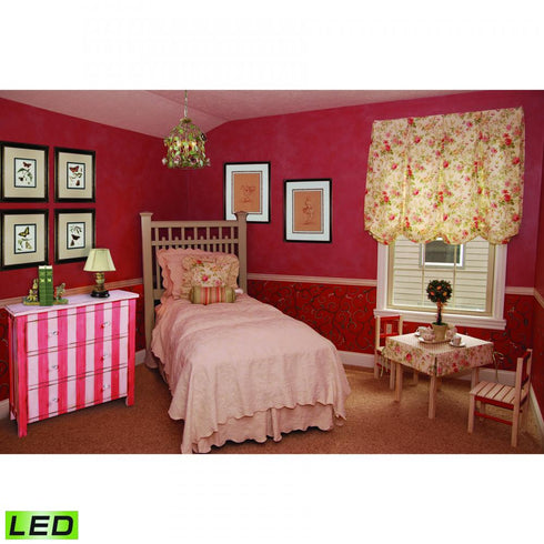 Elk Accent Lamp 12.8 Inch High 1 Light Table Lamp in Multicolor Includes LED Bulb Model: 93-10013-LED