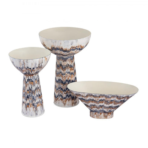 Elk Adler Pedestal Bowl Large in Amber Model: H0807-10999