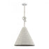 Elk Air Loom 16.5 Inch Wide 1 Light Pendant in White Model: H0018-11117