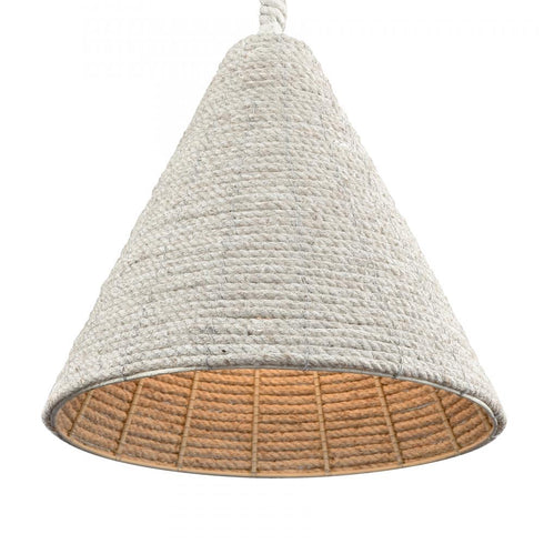 Elk Air Loom 16.5 Inch Wide 1 Light Pendant in White Model: H0018-11117