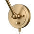 Elk Albany 9.25 Inch High 1 Light Swingarm Sconce Brushed Gold Model: 52353/1