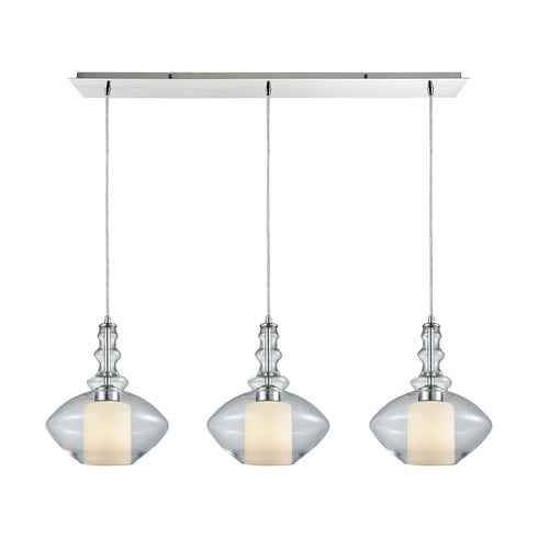 Elk Alora 3 Light MINI PENDANT in Polished Chrome Finish Model: 56500/3LP