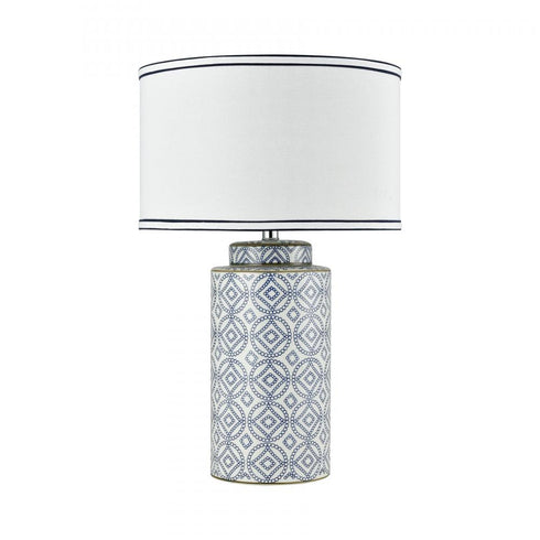 Elk Ambert Table Lamp in Blue Finish Model: 77169