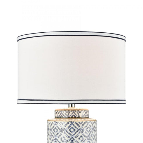 Elk Ambert Table Lamp in Blue Finish Model: 77169