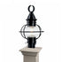 Elk American Onion 19 Inch High 1 Light Outdoor Post Light in Black Model: 1711-BL-CL