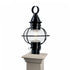 Elk American Onion 19 Inch High 1 Light Outdoor Post Light in Black Model: 1711-BL-CL