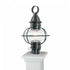 Elk American Onion 19 Inch High 1 Light Outdoor Post Light in Black Model: 1711-BL-CL