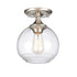 Elk Angie 8 Inch Wide 1 Light Semi Flush Mount in Satin Nickel Model: 81575/1