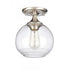 Elk Angie 8 Inch Wide 1 Light Semi Flush Mount in Satin Nickel Model: 81575/1
