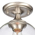 Elk Angie 8 Inch Wide 1 Light Semi Flush Mount in Satin Nickel Model: 81575/1