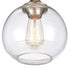 Elk Angie 8 Inch Wide 1 Light Semi Flush Mount in Satin Nickel Model: 81575/1