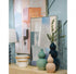 Elk Angle Abstract Framed Wall Art in Blue Finish Model: S0016-10181