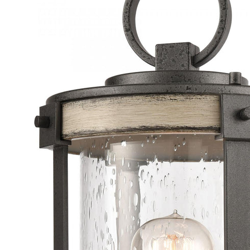 Elk Annenberg 19 Inch High 1 Light Outdoor Post Light in Anvil Iron Model: 89148/1