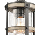 Elk Annenberg 8 Inch Wide 1 Light Outdoor Pendant in Anvil Iron Model: 89147/1