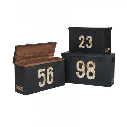 Elk Antique Tin Boxes In Signature Black With Model: 2015518S