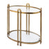 Elk Arch Accent Table Gold in Aged Brass Finish Model: H0895-10845