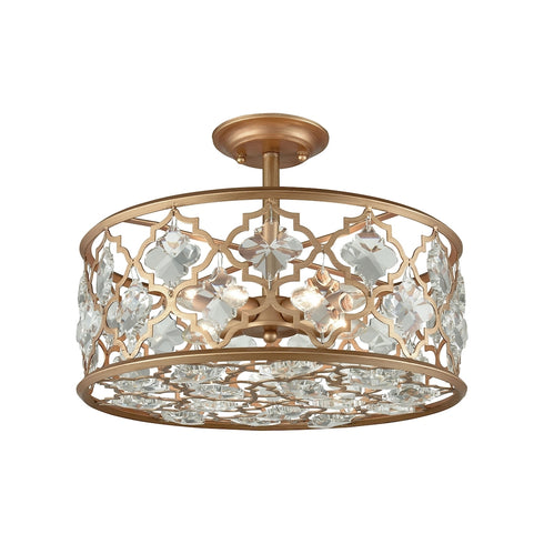 Elk Armand SEMI FLUSH MOUNT in Matte Gold Finish Model: 32092/4