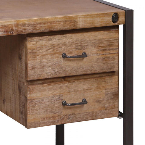 Elk ArmourSquare CONSOLE TABLE DESK in Natural Finish Model: 76352