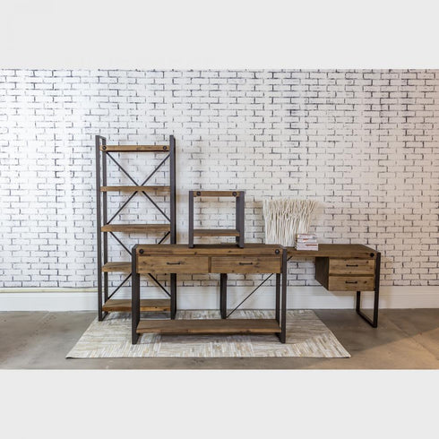 Elk ArmourSquare CONSOLE TABLE DESK in Natural Finish Model: 76352