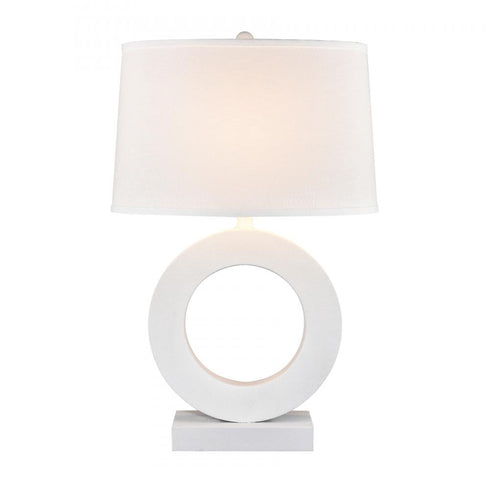Elk Around the Edge 32 Inch High 1 Light Table Lamp in Dry White Finish Model: H0019-9524