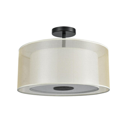 Elk Ashland SEMI FLUSH MOUNT in Matte Black Finish Model: 46267/2