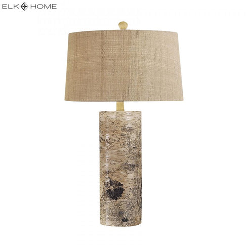 Elk Aspen Bark Table Lamp in Natural Finish Model: 500
