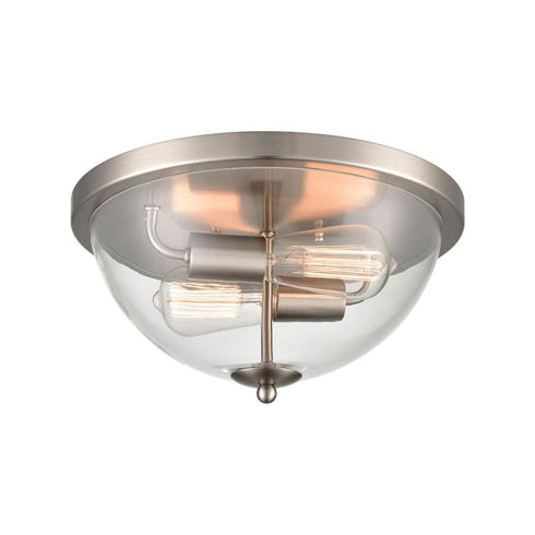 Elk Astoria FLUSH MOUNT in Brushed Nickel Finish Model: CN280232