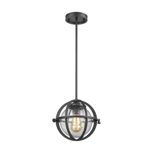 Elk Aubridge 1 Light MINI PENDANT in Oil Rubbed Bronze Finish Model: 16163/1