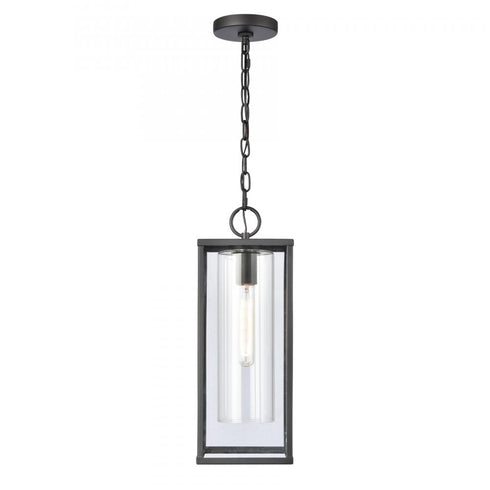 Elk Augusta 19 Inch High 1 Light Outdoor Hanging Light Matte Black Model: 90013/1