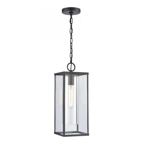 Elk Augusta 19 Inch High 1 Light Outdoor Hanging Light Matte Black Model: 90013/1