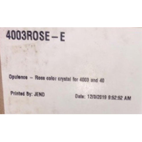 Elk Autumn Breeze Opulence Rose color crystal for 4003 and 4013 in Brown Finish Model: 4003ROSE-E