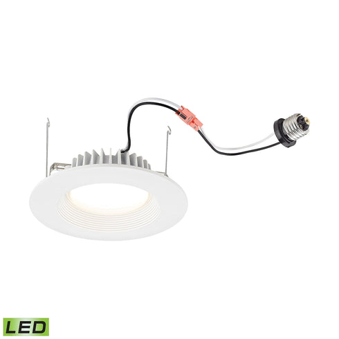 Elk Axel 1 Light FLUSH MOUNT in Clean White Finish Model: MLE1101-5-30