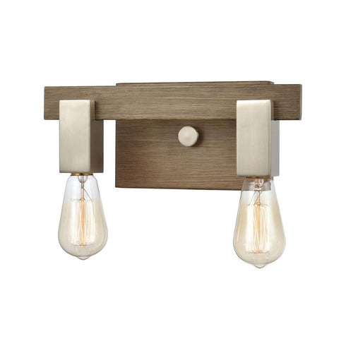 Elk Axis VANITY LIGHT in Nickel Finish Model: 55057/2