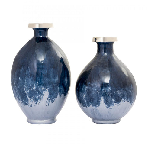 Elk Bahama VASE JAR BOTTLE (2 pack) (2 pack) in Blue Finish Model: S0807-8732