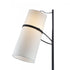 Elk Banded Shade FLOOR LAMP in Matte Black Finish Model: D2730