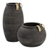 Elk Barone VASE JAR BOTTLE (2 pack) (2 pack) in Black Finish Model: H0807-9264