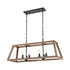 Elk Barrow ISLAND LIGHT in Matte Black Finish Model: 81417/6