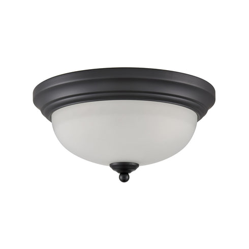 Elk Basics FLUSH MOUNT in Black Finish Model: 7002FM/60