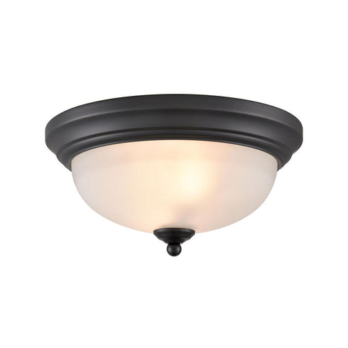 Elk Basics FLUSH MOUNT in Black Finish Model: 7002FM/60